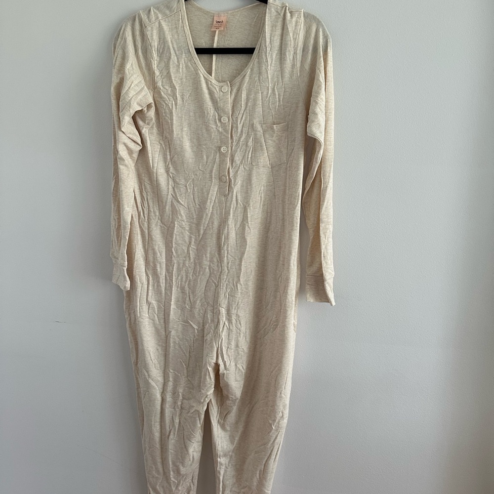 Smash and Tess Cream Long Sleeve Romper